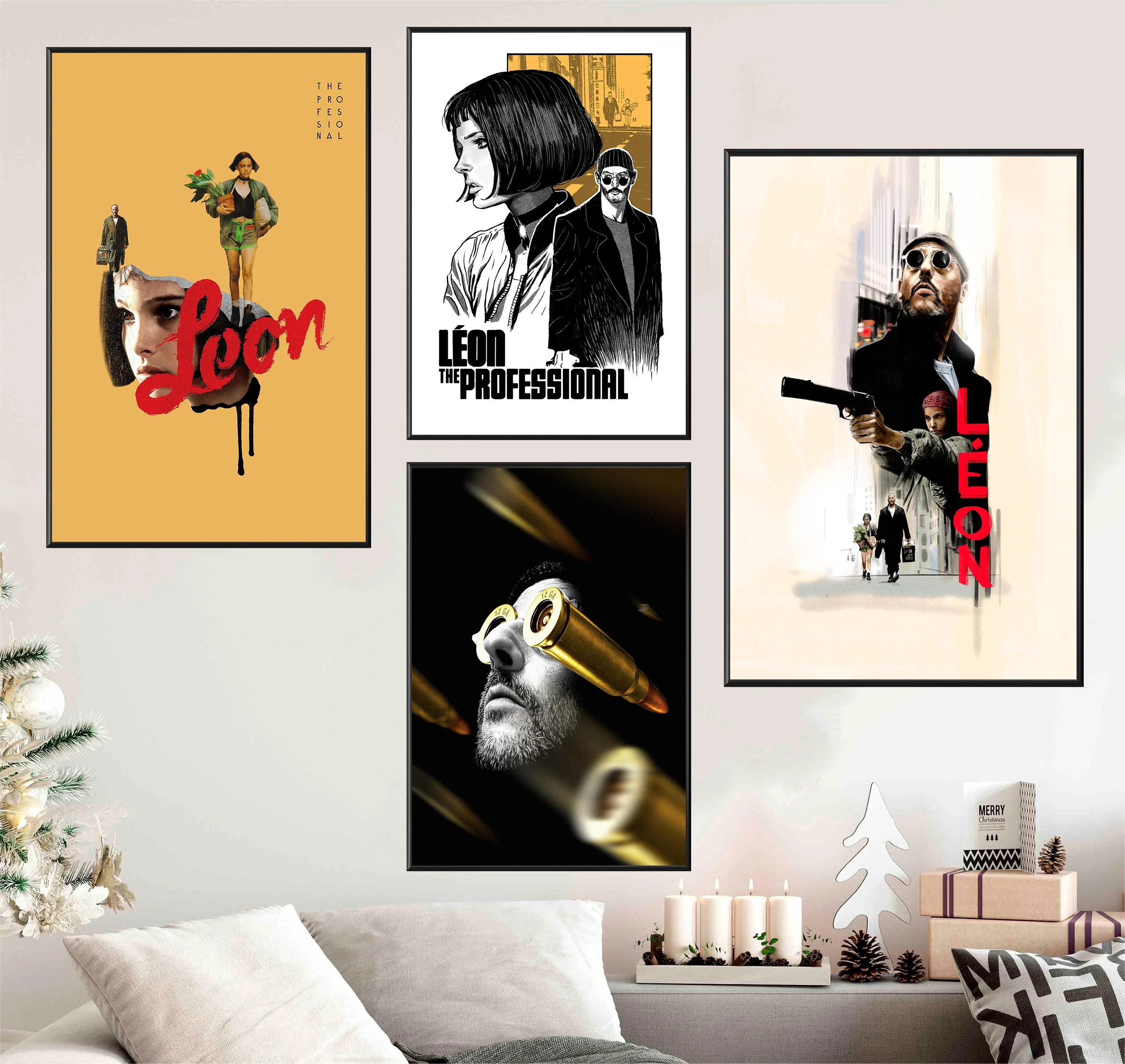 Classic Movies Leon Killer Not Too Cold Film The Uncle and Loli Poster Print Wall Art Pictures Canvas Painting Room Home Decor