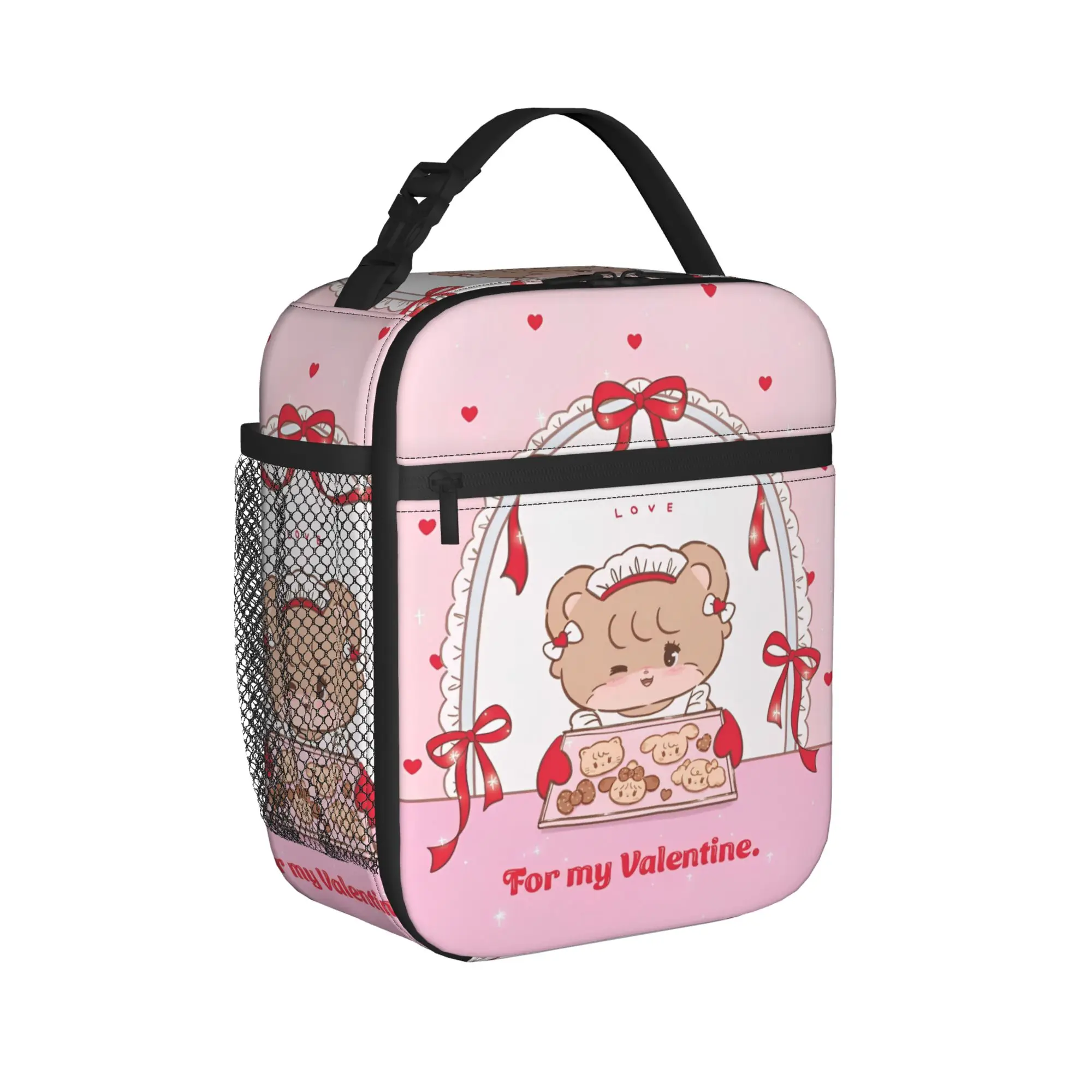 Mikkos Love Insulated Lunch Bags Cooler Bag Reusable,Lunch Container Leakproof Tote Lunch Box Bento Pouch School  Outdoor