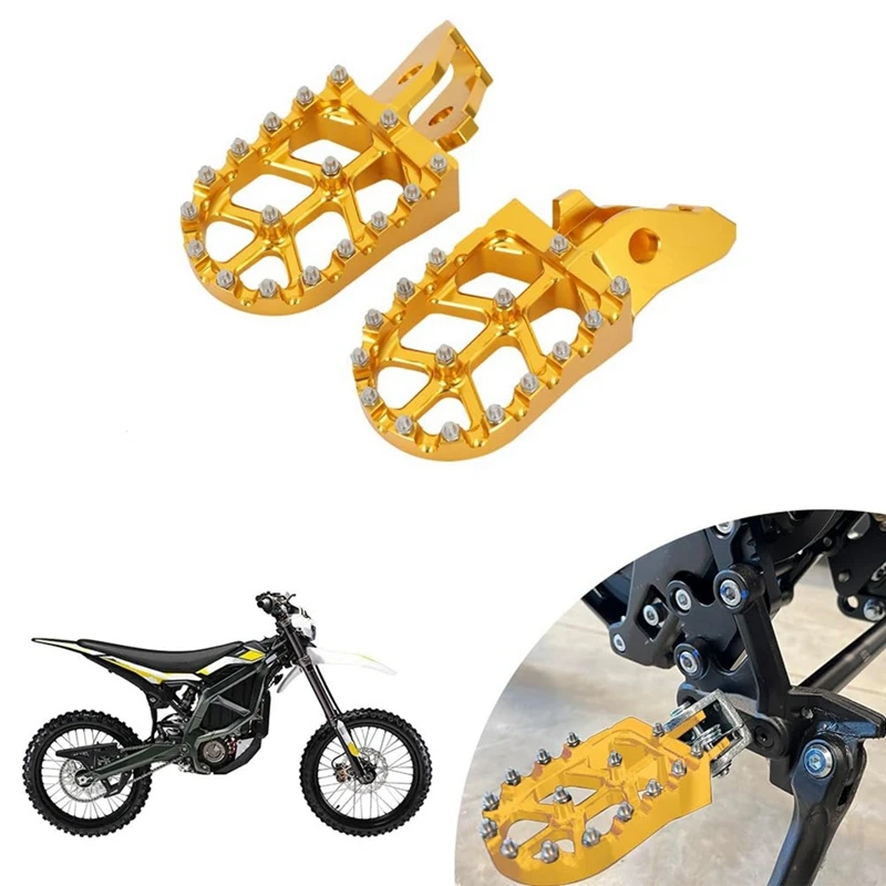 Footrest Foot Pegs Footpegs Rests Pedals For Sur-Ron Surron Ultrabee Ultra Bee Off-Road Electric Dirt Bike Parts