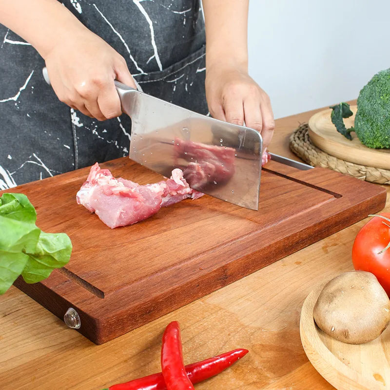 Rosewood solid wood cutting board, kitchen household whole wood chopping board