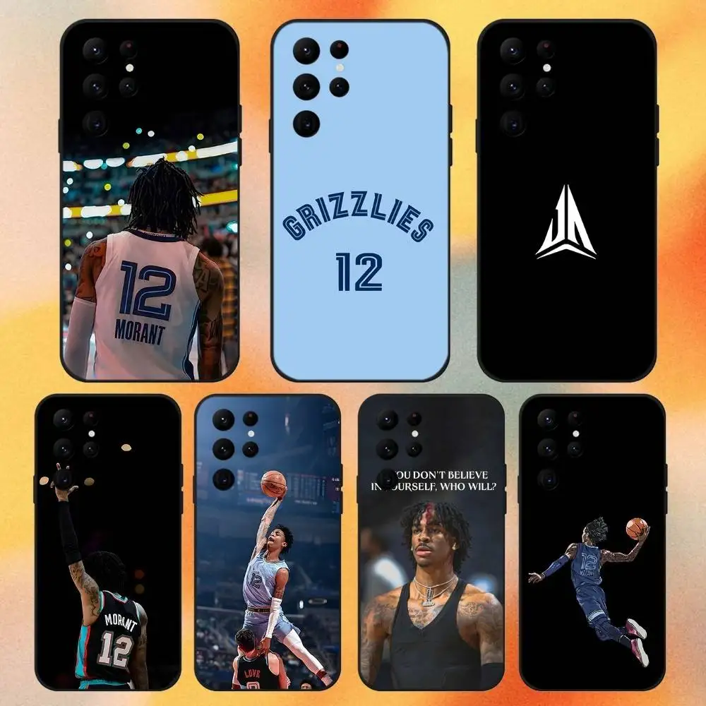 

Ja M-MorantS 13 Basketball Phone Case For Samsung S 25,24,23,22,30,21,10,9,Ultra,Plus,Lite,FE,4,5G Black Soft Case