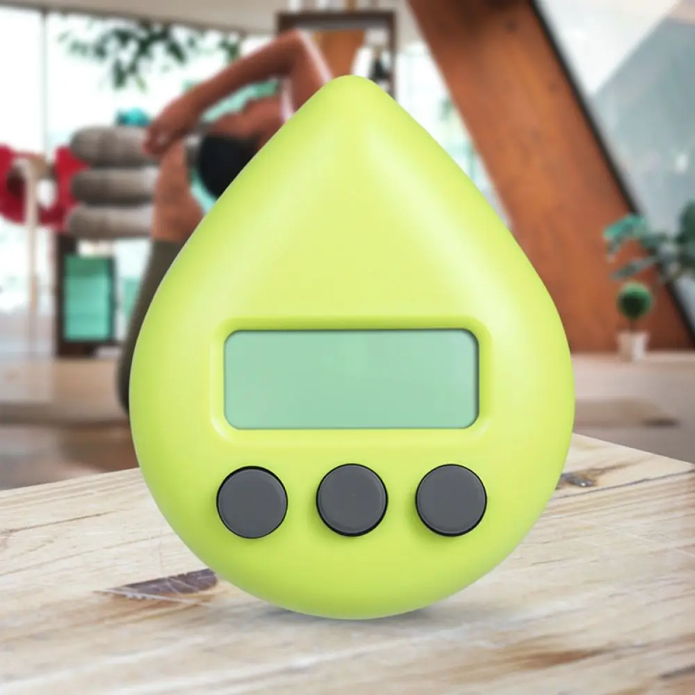 Electronic Countdown Clock Water Drop Shape Magnetic Timer Cute Creative Student Learning Cooking Reminder Kitchen Tool