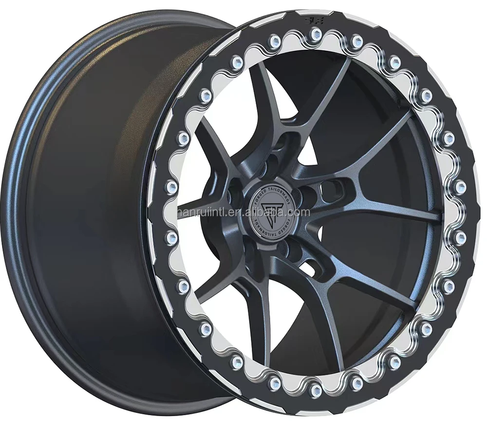 

Hanrui 17 18 Inch Aluminum Beadlock Forged Wheels 25 Offset 5X 112 PCD for Supra