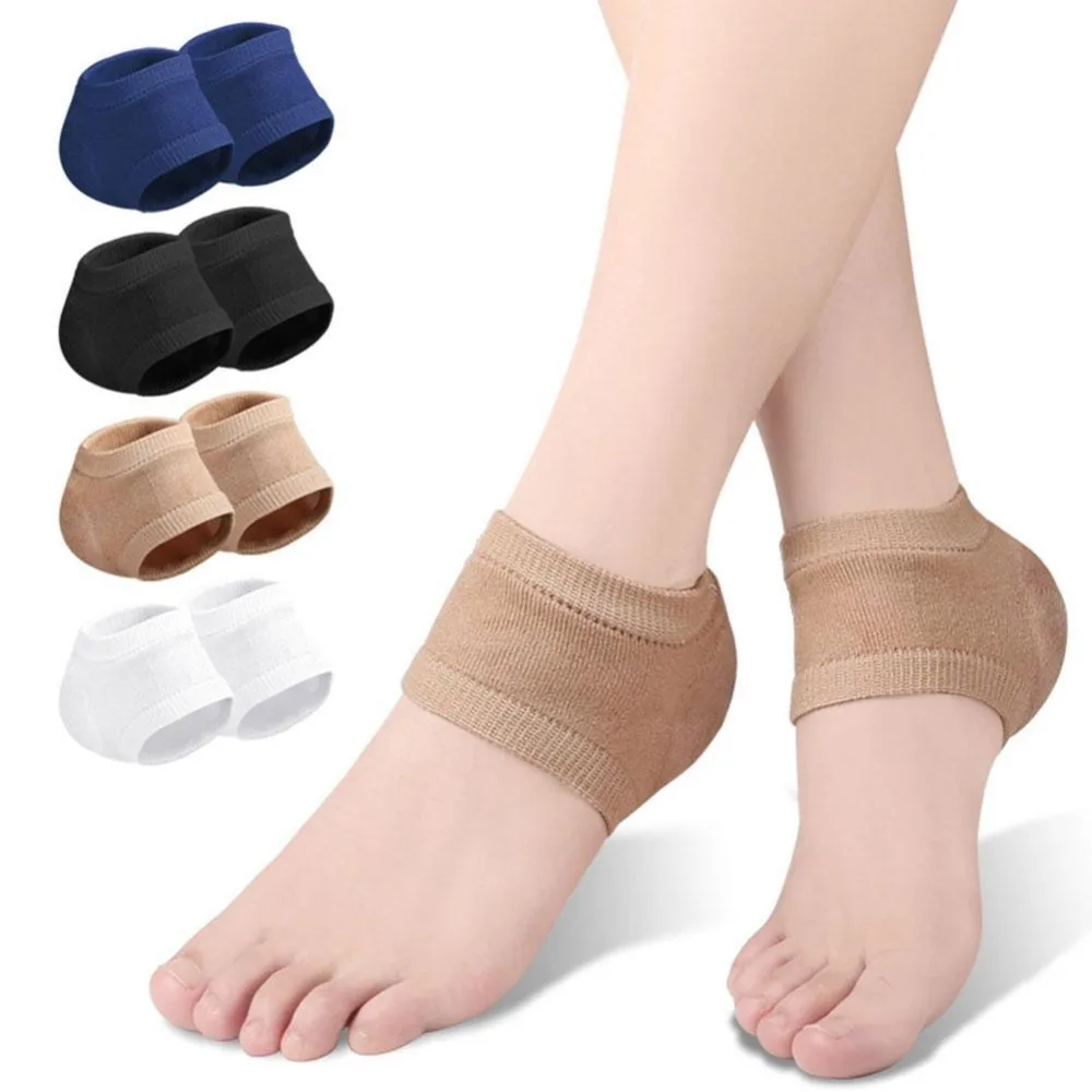 New Silicone Heel Protective Cover Anti-Crack Polyester Plantar Fasciitis Heel Socks Skin Repair Moisturizing Shoe Pads Heel