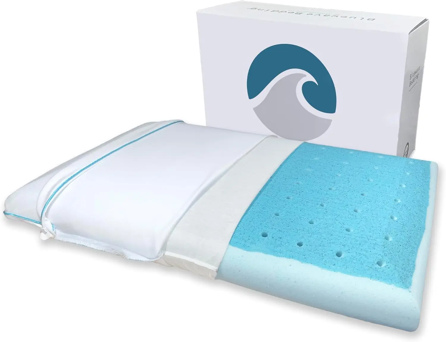 

Super Slim Cooling Memory Foam Pillow for Stomach and Back Sleepers - Thin, Flat Design with Advanced Cooling (3.25-Inch Height)