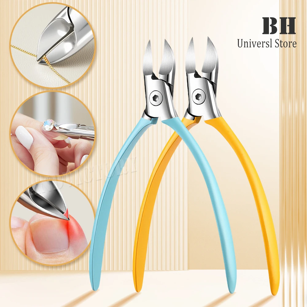 1Pcs Rhinestone Remover Nail Art Decorations Remover Tool Professional Stainless Steel Nipper Nail Cutter Scissors Manicure Tool