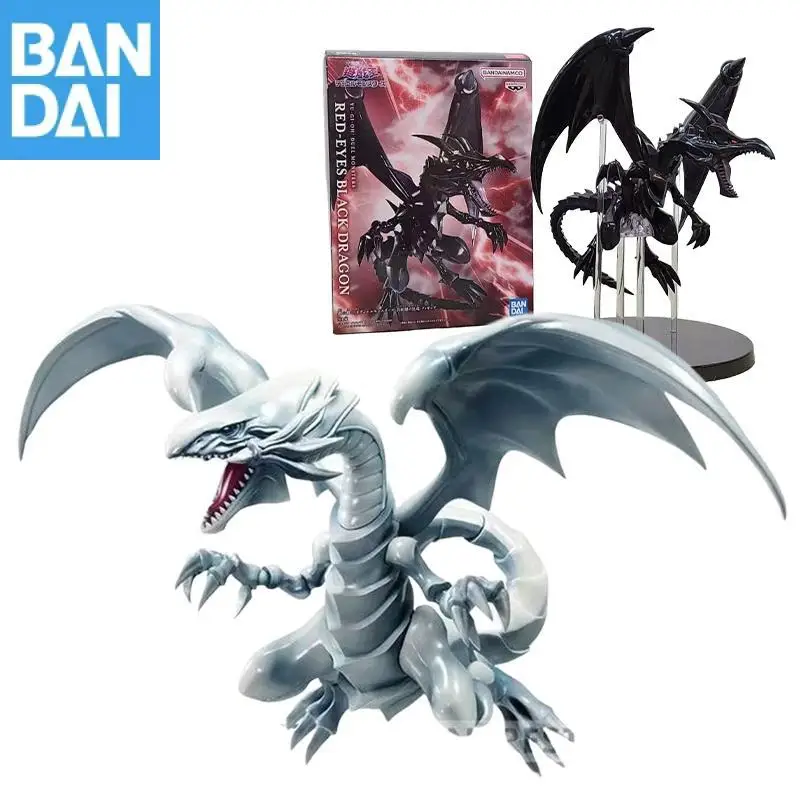 

В наличии оригинальная фигурка Bandai Namco Banpresto Yu-Gi-Oh Red-Eyes, черный дракон, голубые глаза, белый дракон, модель, коллекционная игрушка в подарок