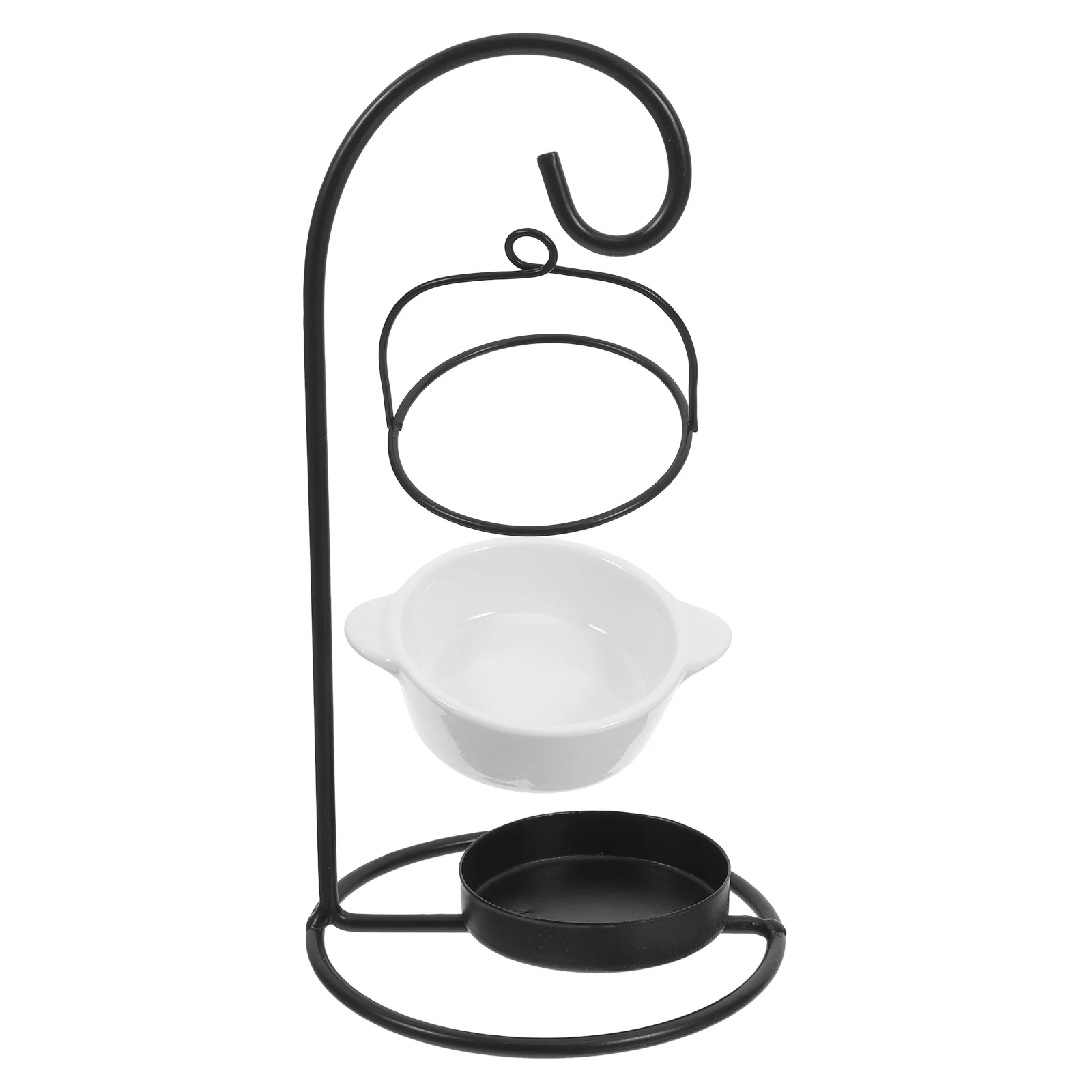 

Creative Hanging Ceramic Wax Burner Iron Frame Oil Warmer Aromatherapy Essential Oil Burner Decorative Home Warmer