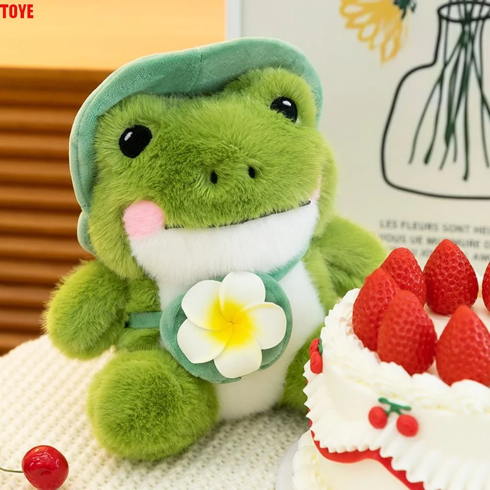 

Sleeping Mate Toy Stuffed Green Frog Plush Toy Fluffy Soft Frog Stuffed Doll Ins Cartoon Animal Frog Pillow Home Decor