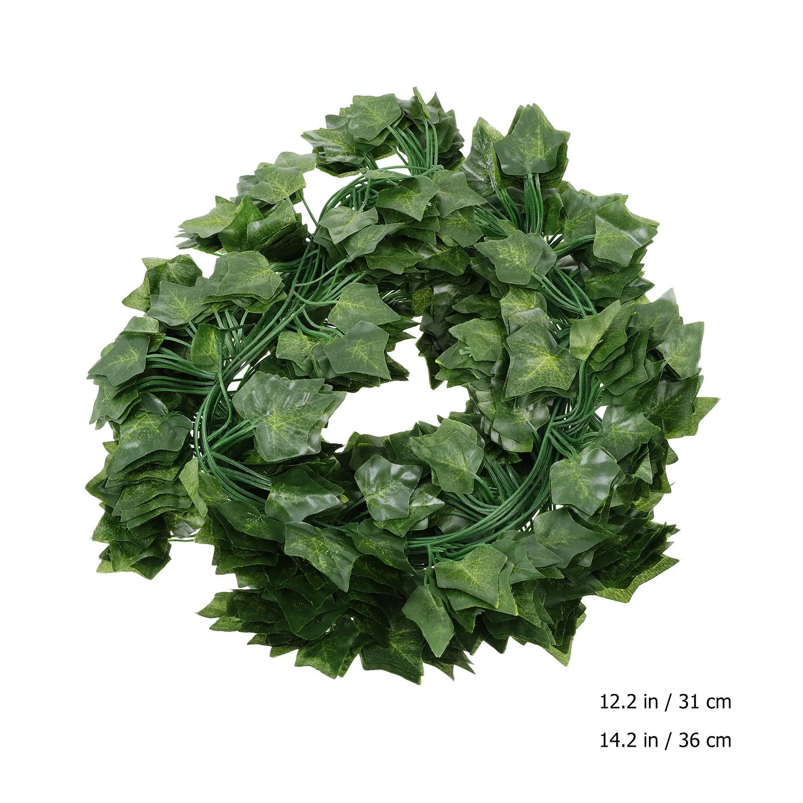 

12Pcs Lifelike Sweet Potato Leaf Decor Fine Craftsmanship Indoor Outdoor Hanging Rattan Artificial Plant Rattan