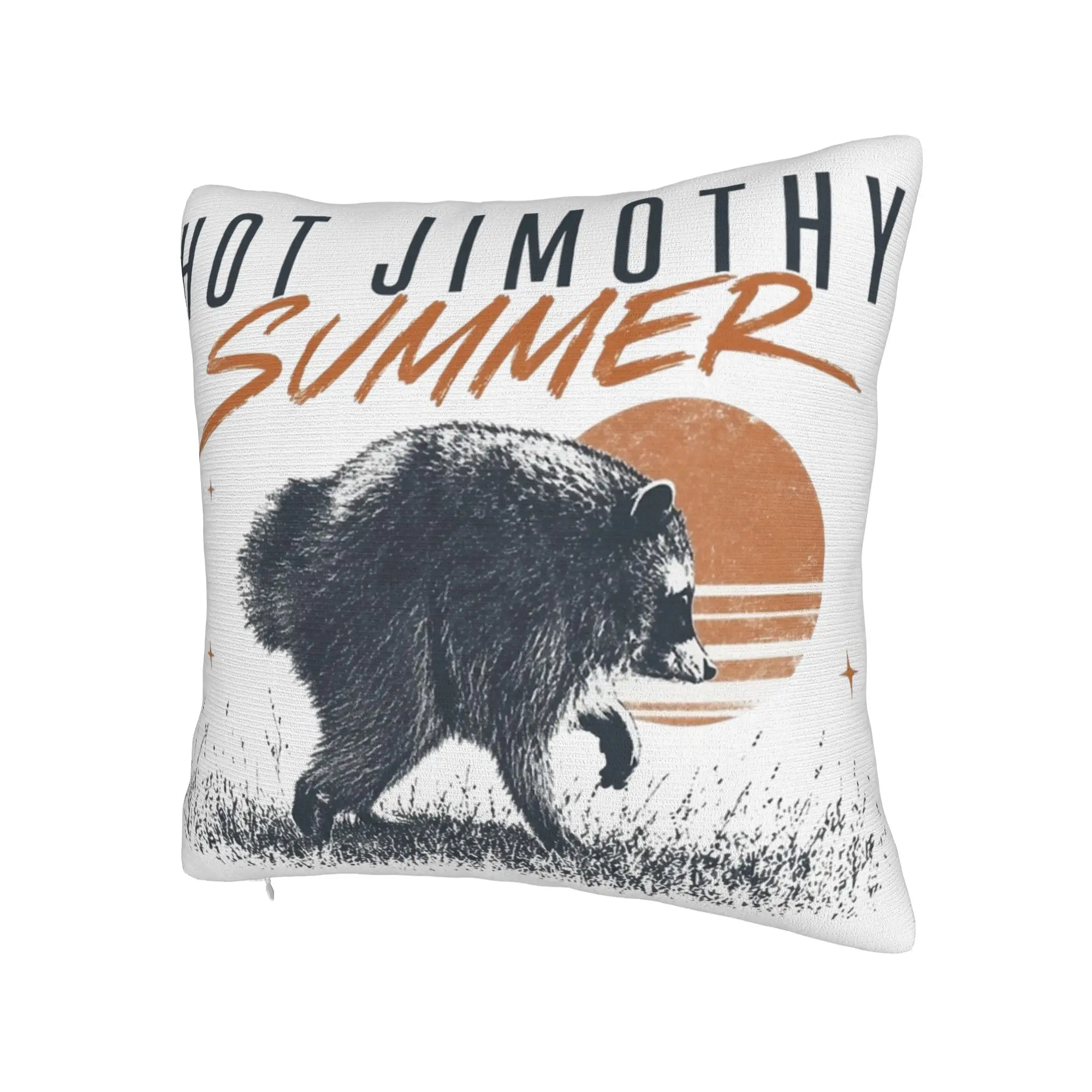 Decorative Pillowcase Jimothy Raccoon Stuff Home  Pillow Case Cover Zipper Multi Size