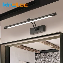 Moderne LED Vanité Applique Murale 40/55cm HOMirror Noir Applique Cosmétique Chambre Imperméable NikApplique Murale AC85-265V
