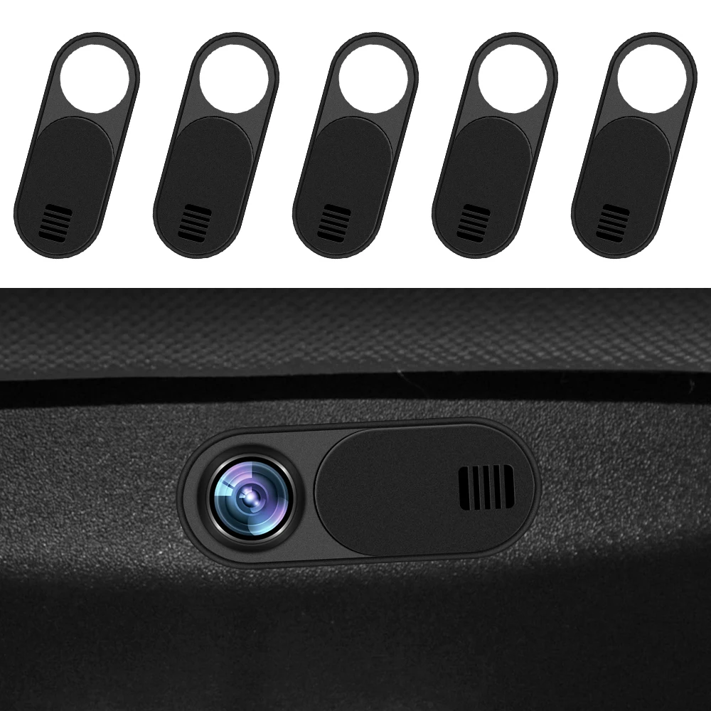 Objektiv abdeckungen Datenschutz für Tesla Modell 3/y 1/5 Stück Schieben zum Schließen/Öffnen der Kamera abdeckung Webcam Blocker Autozubehör