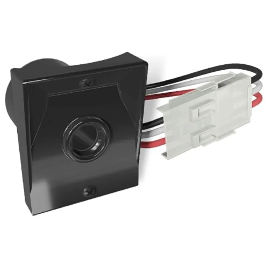 

Dusk-to-Dawn Sensor with Ezee Change Plug Outdoor Photocell Sensor for 3" Lamp Posts Auto On/Off UL Listed 120V 5 Year Warranty