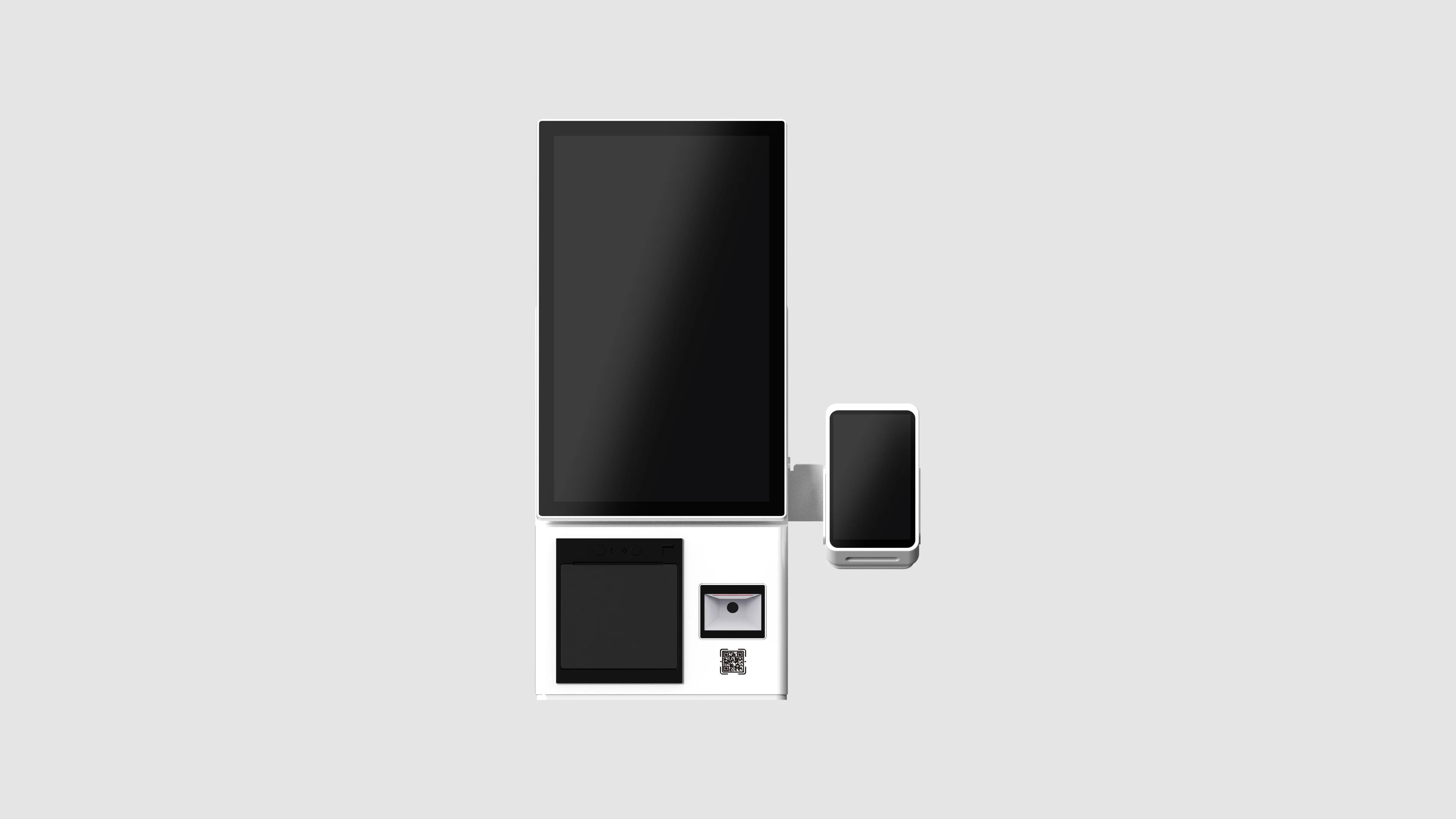 Order Kiosk Self Service Terminal with Adjustable Angle Rotatable Screen and Base Self