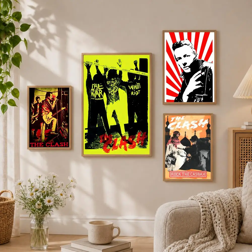 The C-Clash Poster Stickers HD Painting Self-Adhesive Art for Bedroom Living Room Home Decor Wall Decals Gift