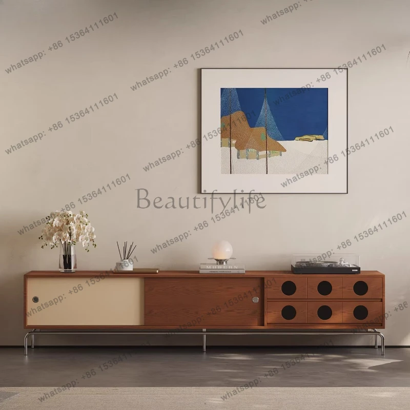 

Тумба под телевизор, для гостиной, для хранения вещей, со встроенным шкафчиком, в средневековом и антикварном стиле