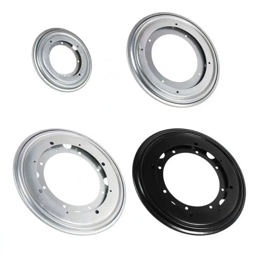 Heavy Duty Swivel Bearing For Furniture Hardware Rotating Base TV Cabinet Cold Rolled Steel Durable Black Swivel Disk