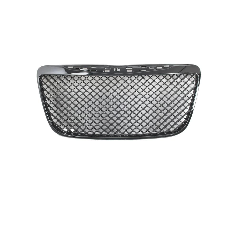 

STLFWholesale Price Gloss Black Front Upper Mesh Grill Grille SRT Fit for 2011 2012 2013 2014 Chrysler 300C