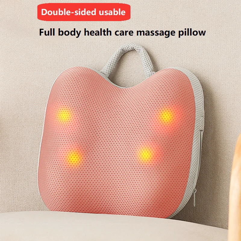 

New 3D Electric Smart Neck Massage Pillow Head Back Shiatsu Full Body Massager Wireless Use For Car Home Infrared Physiotherapy