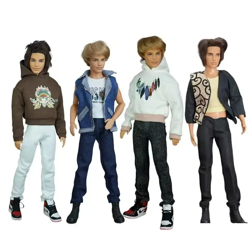 

30 см аниме кукла мужской KEN кукла одежда модный повседневный костюм одежда 1/6 BJD аксессуары DIY игрушки подарки Reborn Kawaii Housedoll
