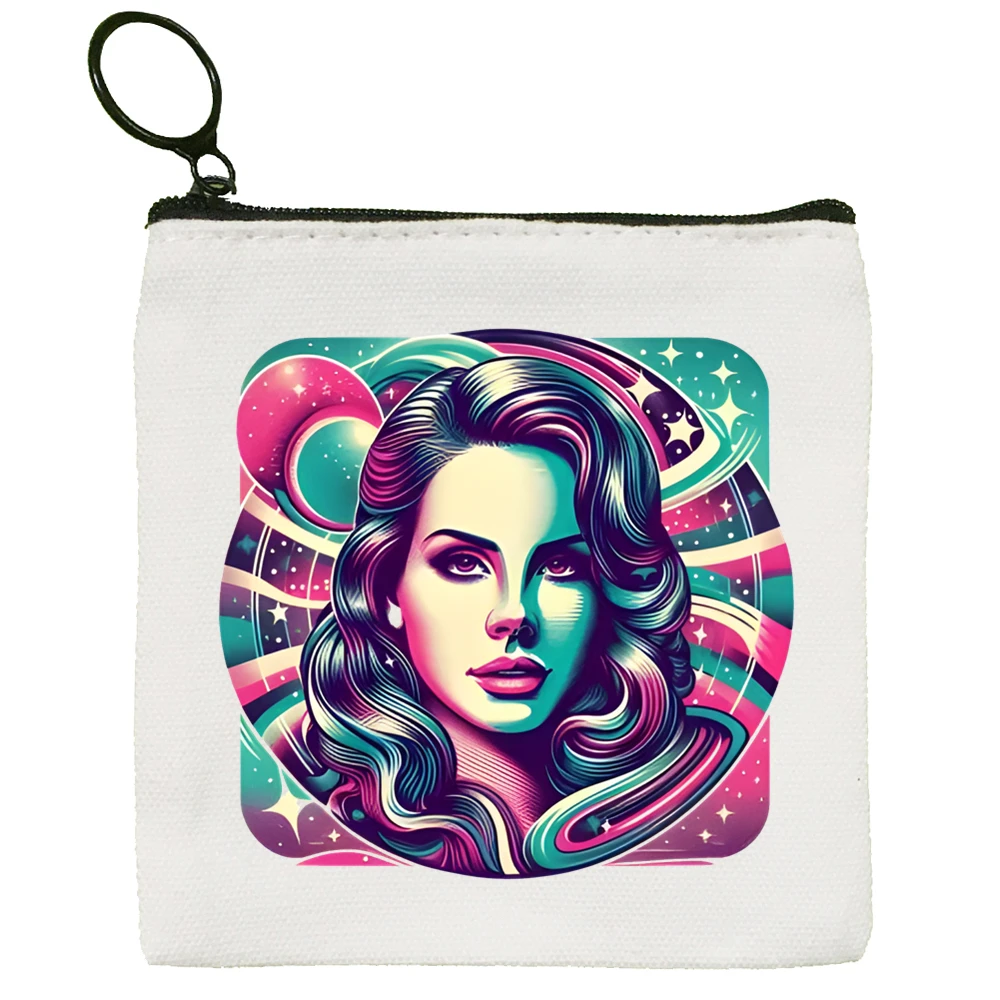 Lana Del Rey Singer Canvas Coin Purse Storage Pouch Canvas Bag New Coin Bag Key Coin Purse