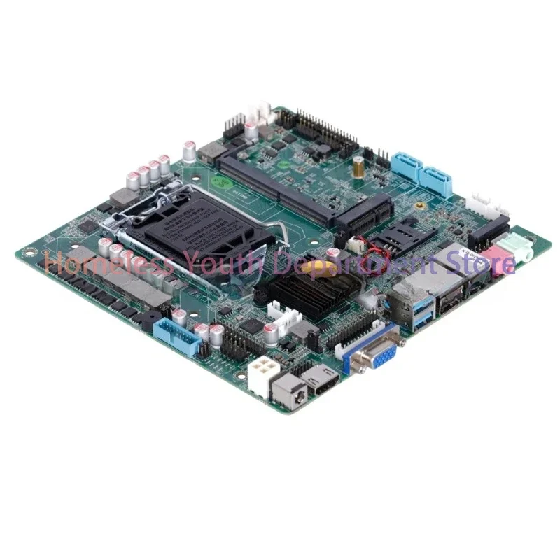 Desktop Motherboard H110 with  CPU 7th Gen  LGA1151 I3-7100/i5-7500/i7-7700 1*DDR4 1866/2133 Max.16GB RAM 6COM/2COM