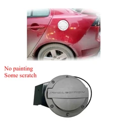 1 Pcs Alloy Fuel Gas Cap Door Cover for Lancer CX CY No Painting Oil Cover Tank Lid Seal Ring MZ314560 Not for EVO
