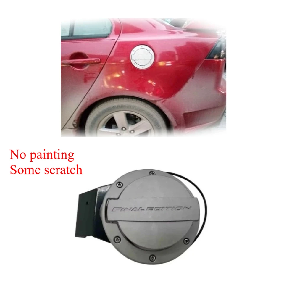 1 Pcs Alloy Fuel Gas Cap Door Cover for Lancer CX CY No Painting