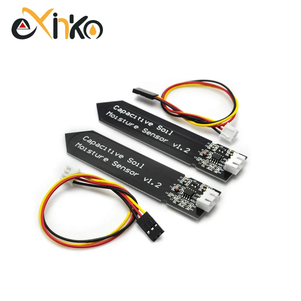 5/10 sztuk pojemnościowy czujnik wilgotności gleby odporny na korozję dla Arduino wykrywanie wilgoci podlewanie ogrodu DIY — zdjęcie produktu 2