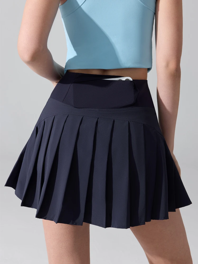 

VITALINOVO Women's Pleated Tennis Skirt Golf Skorts with Pockets Short High Waisted Athletic Skirts for Workout Running Casual