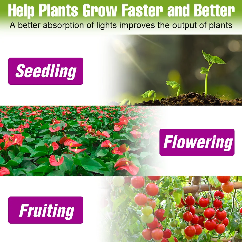 W E27/E26 LED Grow Light GU10 Full Spectrum Plant Lamp E14 For Indoor Potted Fruit Flower MR16 Cultivation Lighting AC220V 7W5W - view 5