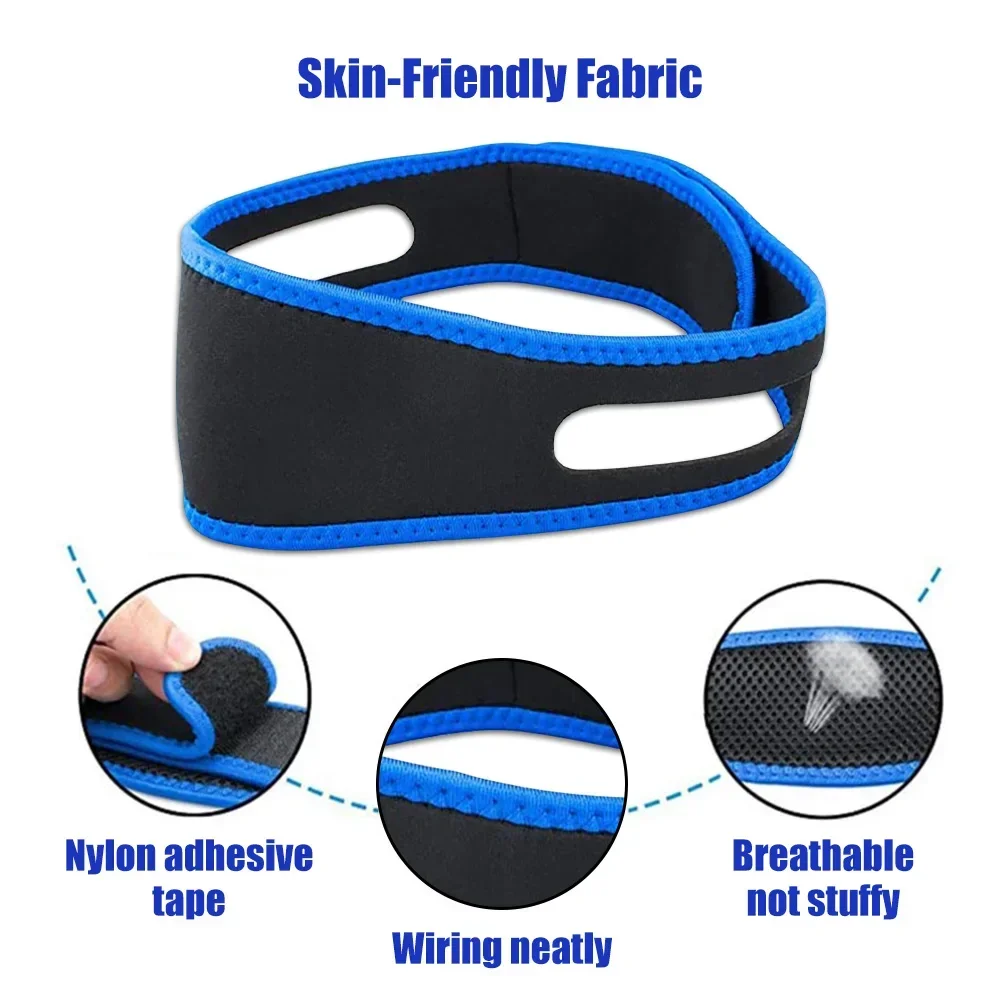 Anti Snore Belt Stop Snoring Chin Strap Woman Man Night Sleep Support Sleep Aid Tools Snoring Protection Jaw Band Bandage