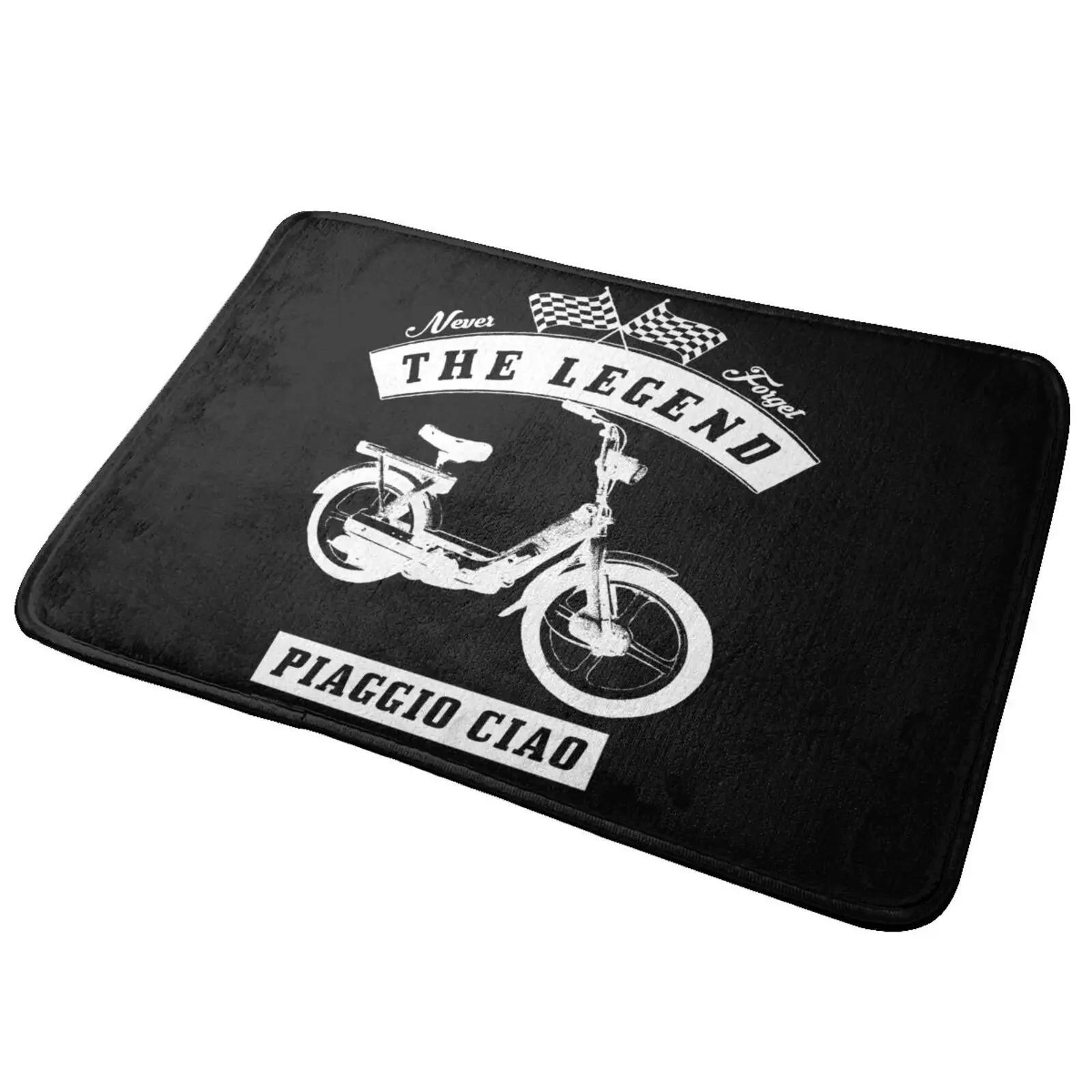 Piaggio Ciao Motorcycle Bike Classic Cars Mat Rug Carpet Decoration Household Door Mat Foot Pad