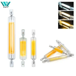 R7S LED COB Tube Bulb 78MM 118MM Glass Corn Lamp AC 110V 220V High Power J78 J118 Replace Halogen Light Lampadas Led R7S Glass