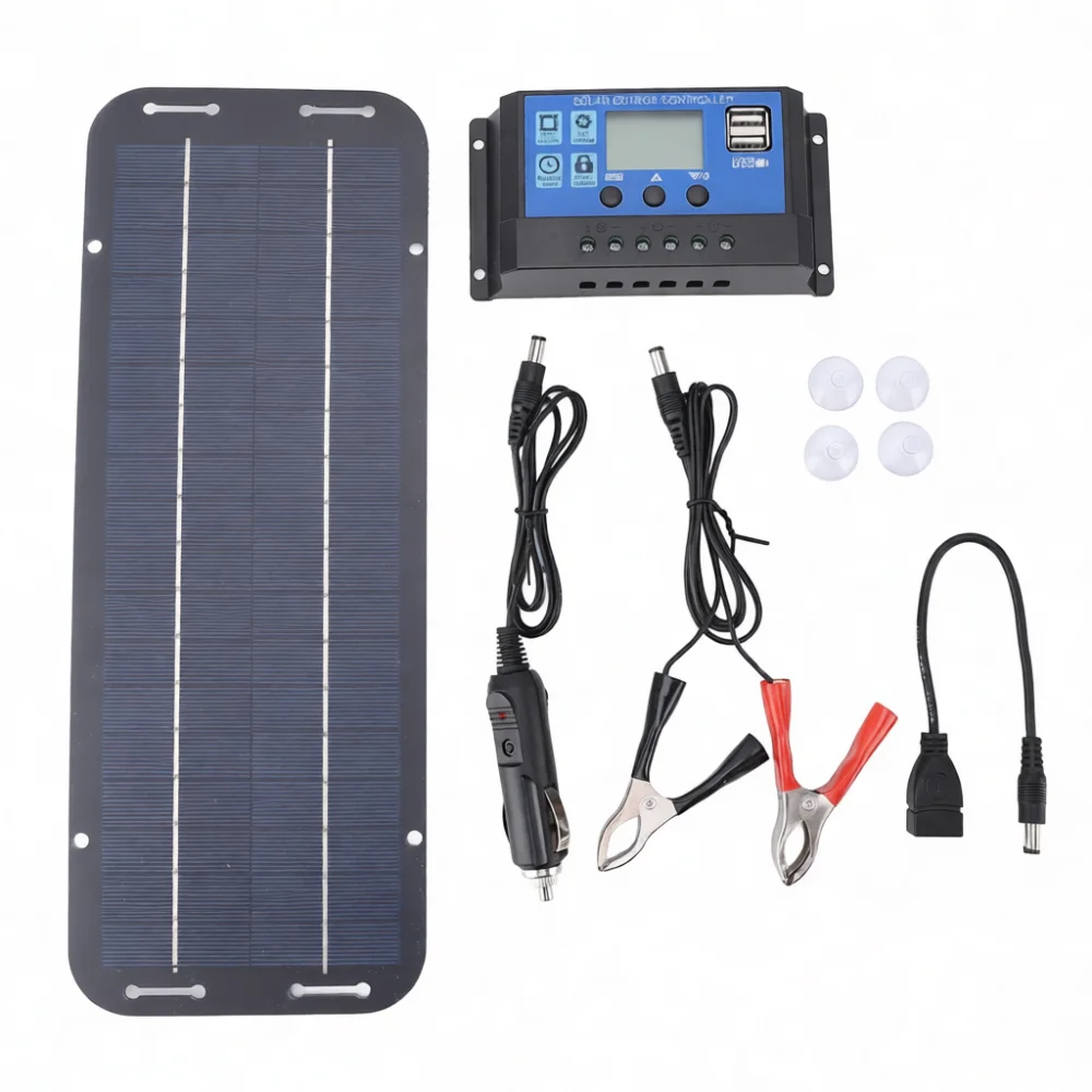 Flexible Solar Panel Portable Mono Photovoltaic Cell 18V 12V Charger Ideal For Motorhome Yacht Van Off Grid Power Generators