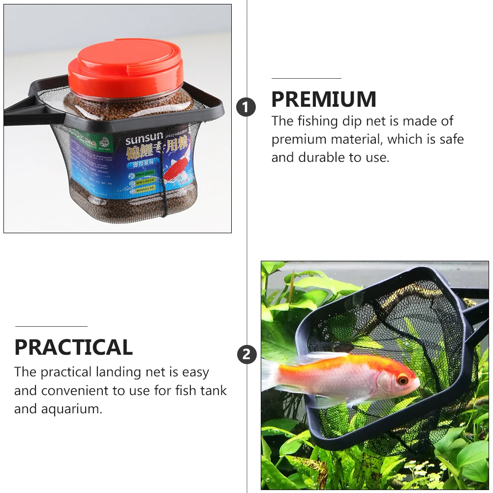 

2Pcs Fish Durable Fishing Tool for Aquarium Cleaning Nylon L Nylon L Net Practical Net For Fishing Products