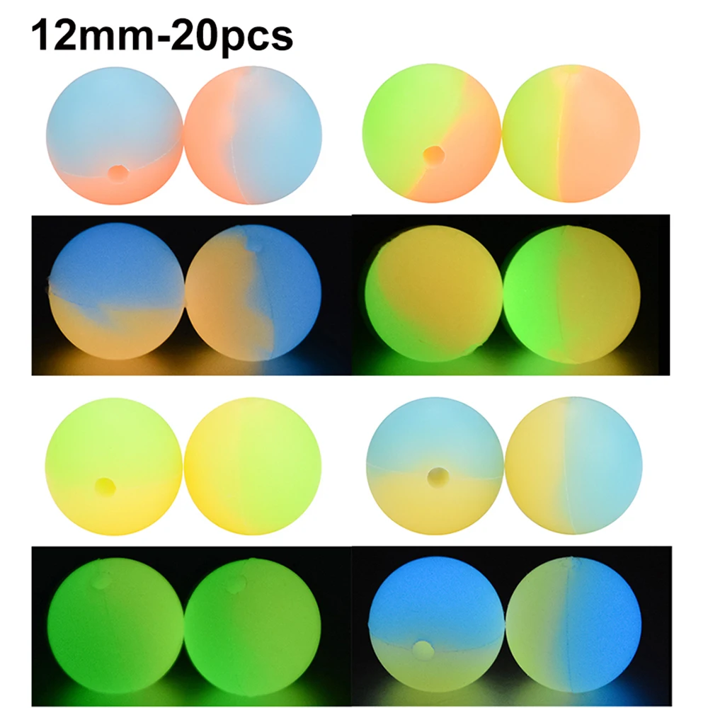 

Светится в темноте Lofca для детского ожерелья, 12 мм, светящиеся силиконовые шарики, для разметки