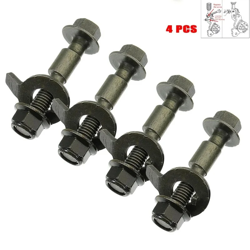 

Car Wheel Alignment Arc Screw Eccentric Screw Adjustment Repair Tools 4PCS 12mm 10.9 Level Screw Camber Bolt