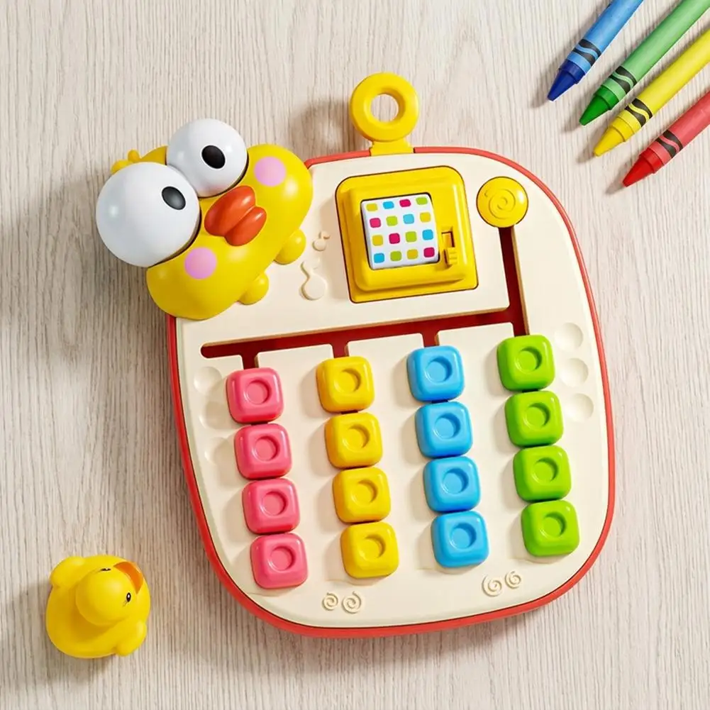 Cute Color Matching Slide Puzzle Toy Kids Early Educational Brain Training Game Hand-eye Coordination Toys Gift