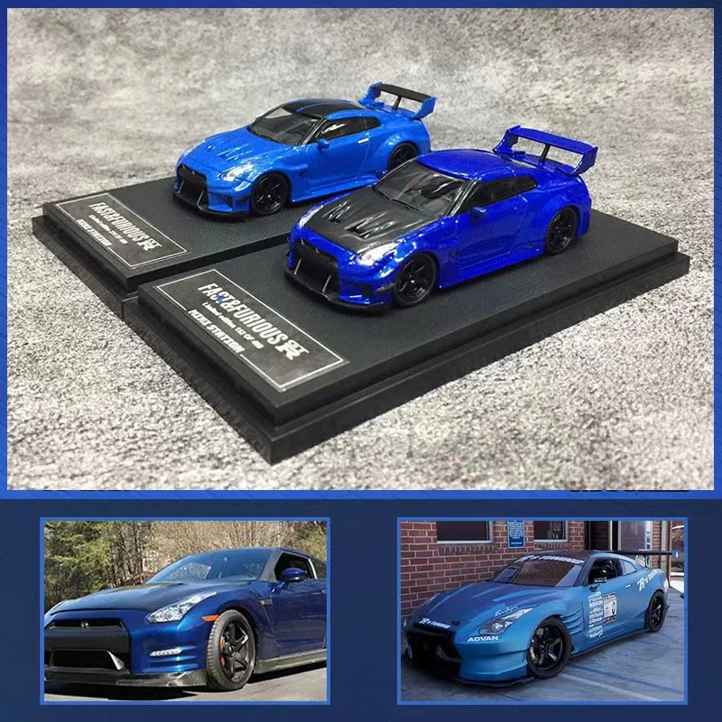 

MINI Station 1:64 Model Car GTR3.0 Alloy Die-Cast Sport Vehicle - Blue Coating