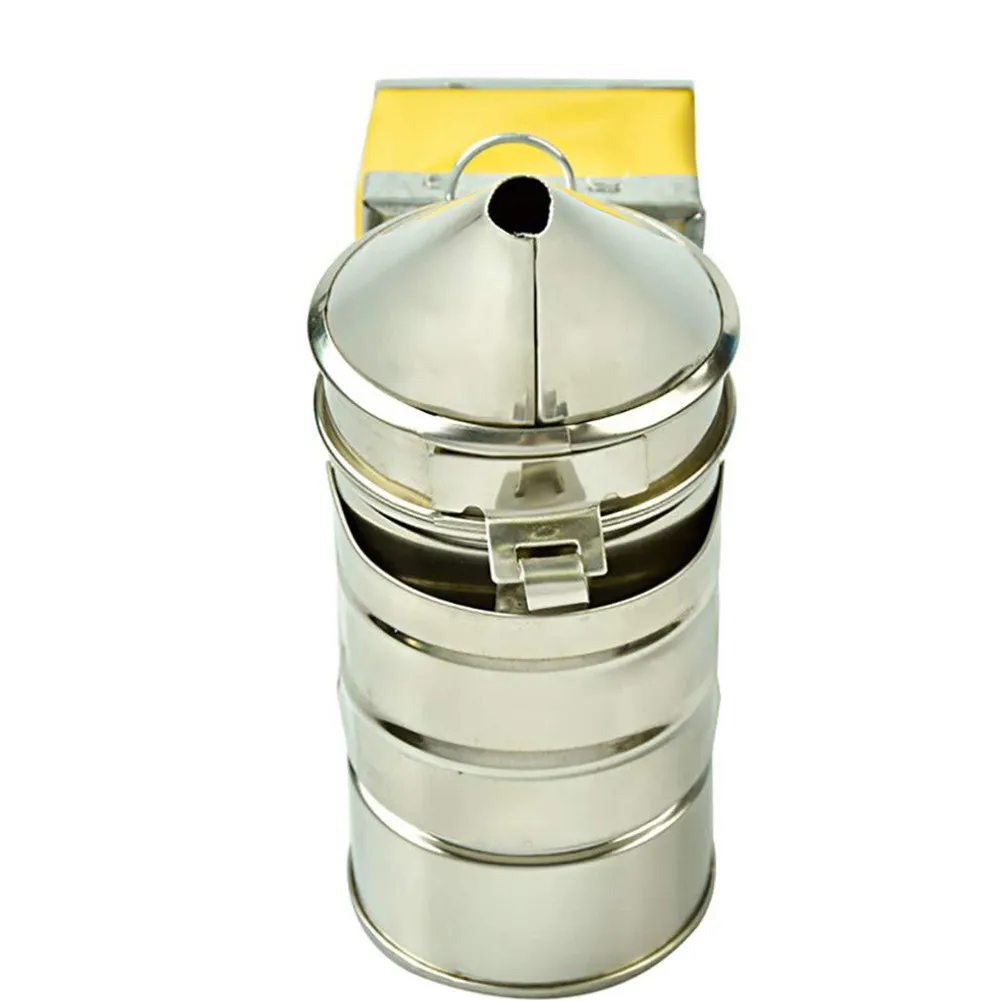 Stainless Smoker with Protective Heat Shield for Safe Beekeeping Use Ideal for Single Or Multiple Hives Bee Hive