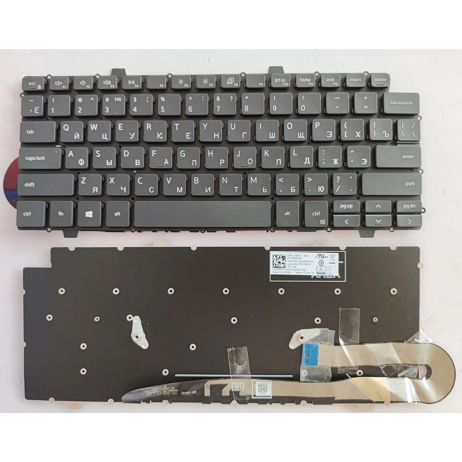 RU Layout for Dell Chromebook 11 3120 CB1C13 P22T Laptop Keyboard