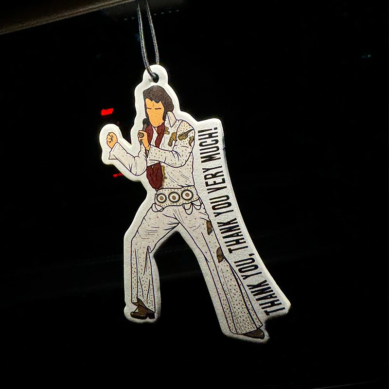 Cute Gift - Pop Culture - Elvis Hilton Fresh Scent Five-Star Unisex Car Perfume and Non-Toxic Air Freshener |   Natural Essential Oils and Aromatherapy Scent Tablets (Noroili/Grapefruit/Cedar) |   Hanging Type and Dual-Purpose with Vent Clip |   Long-Lasting Fragrance for 60-90 Days |   Deodorize and Purify the Air |   Suitable for Use in Cars, Homes, Wardrobes, and Bathrooms. |   Same Fragrance as the One Sold in the Store