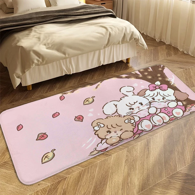 Children's Bedroom Carpet M-Mikkos Cute Kids Room House Entrance Mat Custom Washable Non-slip Kitchen Bathroom Living Room Rug