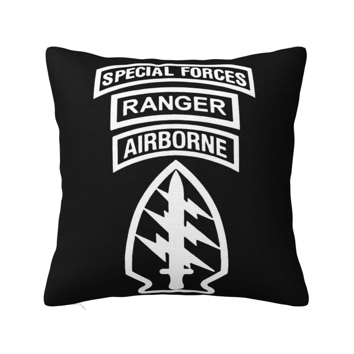 Hot Sale Fashion Us Army Special Forces Airborne Commando Ranger Front & Back Print Men Cool Tees Pillow Case