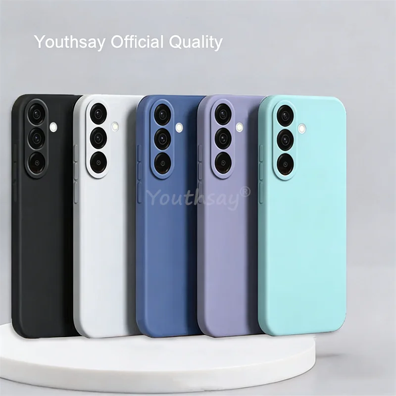 Funda de Silicona Líquida para Samsung Galaxy A57, Funda Simple para Galaxy A57, Funda Protectora de TPU Anti-caídas para Teléfono, Funda para Samsung A57
