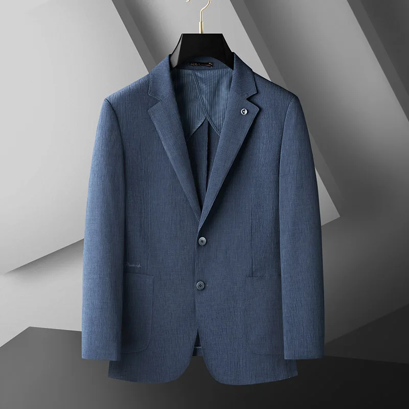 

Blazer Large Size XL-7XL Outdoor Men Breathable Casual Fashion Trend Sporty British Style Business Gentleman Wedding Thin Blazer