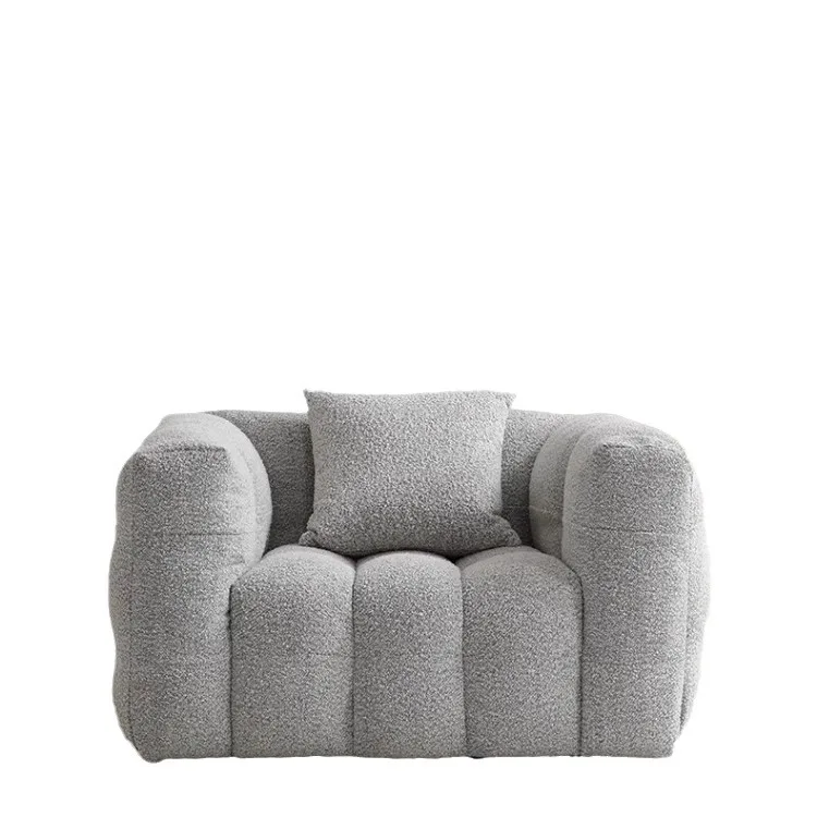 Marshmallow Internet Celebrity Sofa Living Room Wabi Sandy Wind Nordic Fabric Small Apartment Three-person Vacuum Compression So