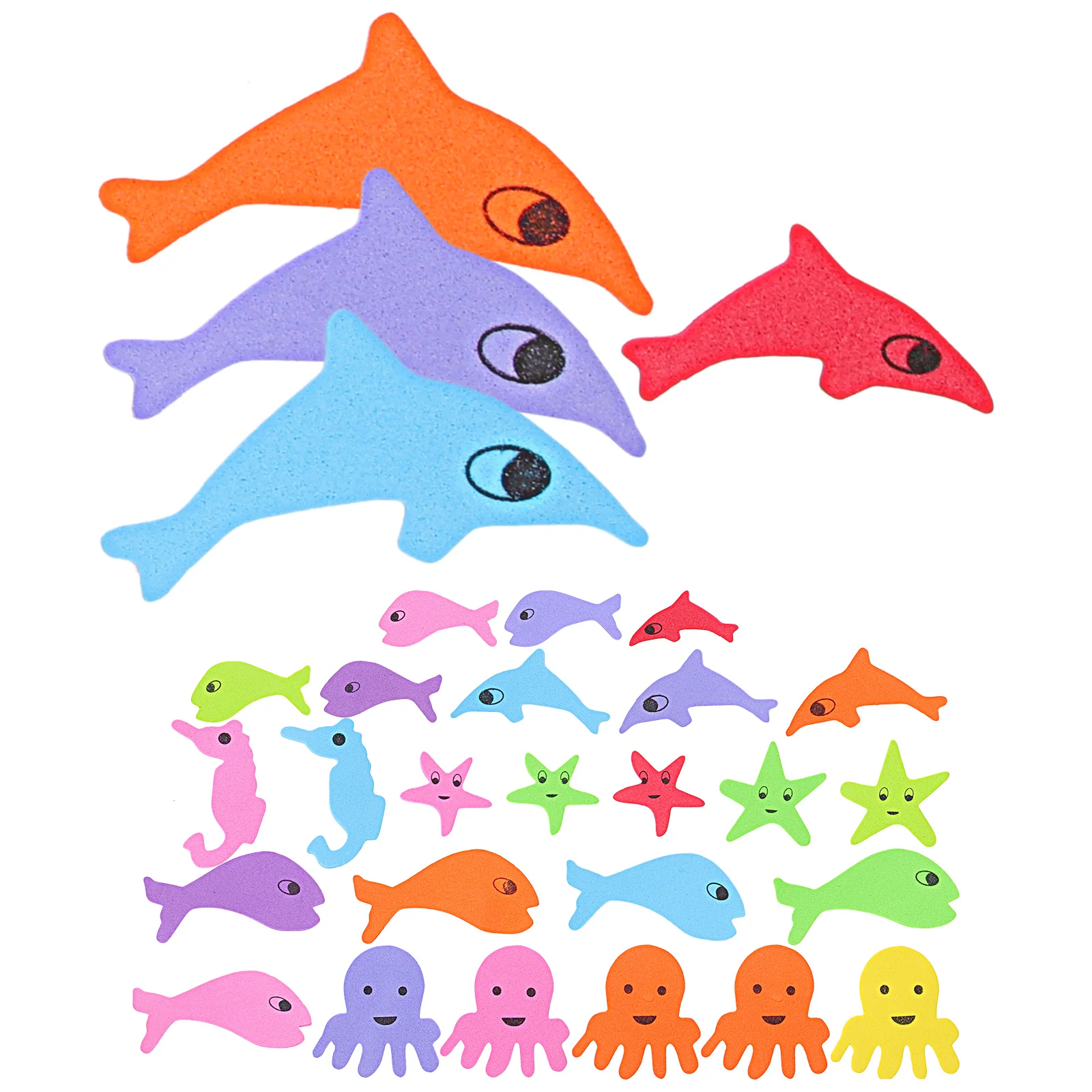 

Gold Fish Stickers EVA Marine Animal Waterproof Adhesive Craft Patches Glitter Stickers for Home Office Business